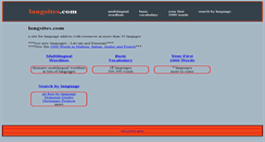 Desktop Screenshot of langsites.com