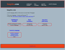 Tablet Screenshot of langsites.com